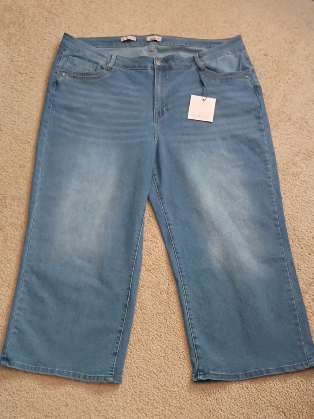 NWT ROSEWOOD High-Rise Light Blue Wide Leg Jeans for Women Size 20W